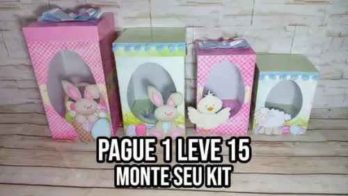 Arquivo de corte Caixa ovo de páscoa 1 STUDIO/PDF+14