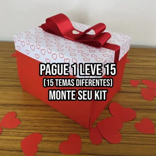 Arquivo de Corte Caixa Surpresa dia dos namorados + 14 ARQUI