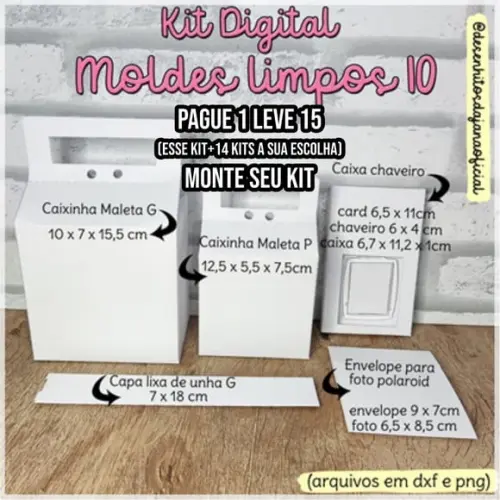 Arquivo de Corte Caixas Diversas Molde Limpo 9