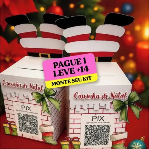 Arquivo de Corte Caixinha de Natal Cliente Papai Noel