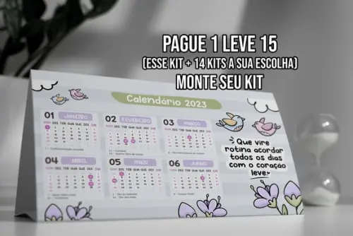 Arquivo de Corte Calendário 2023 pdf + 14