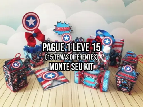 Arquivo de corte Capitão América STUDIO E PDF+14 ARQUIVOS