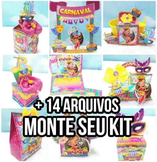 Arquivo de corte Carnaval STUDIO +14 ARQUIVOS