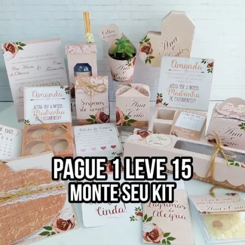 Arquivo de corte Casamento STUDIO/PDF + 14 ARQUIVOS