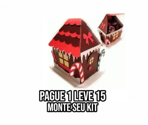 Arquivo de corte Casinha de doces Natal STUDIO +14 ARQUIVOS