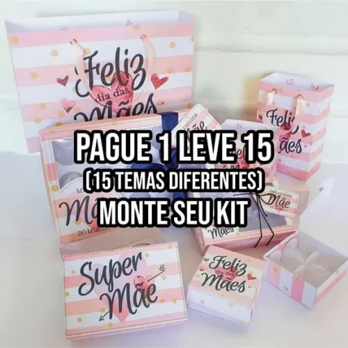 Arquivo de corte Dia das Mães 4 STUDIO E PDF+14 ARQUIVOS
