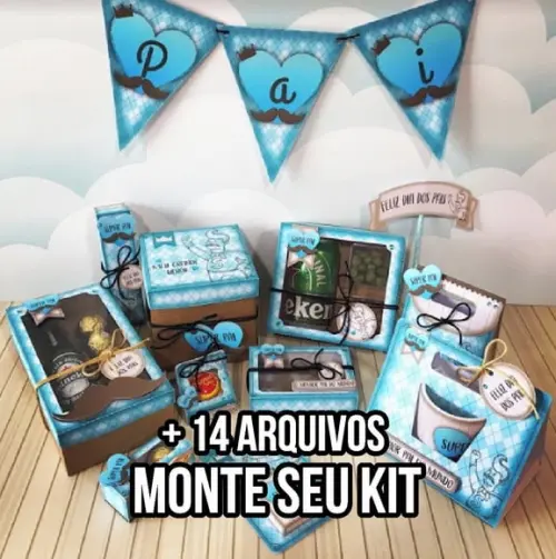 Arquivo de corte Dia dos Pais 2 STUDIO/PDF +14 arquivos