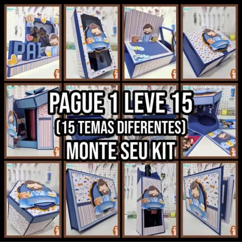 Arquivo De Corte Dia Dos Pais 8 Studio E Pdf + 14 Arquivos