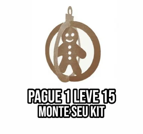 Arquivo de corte Enfeite de natal bola boneco biscoito STUDI