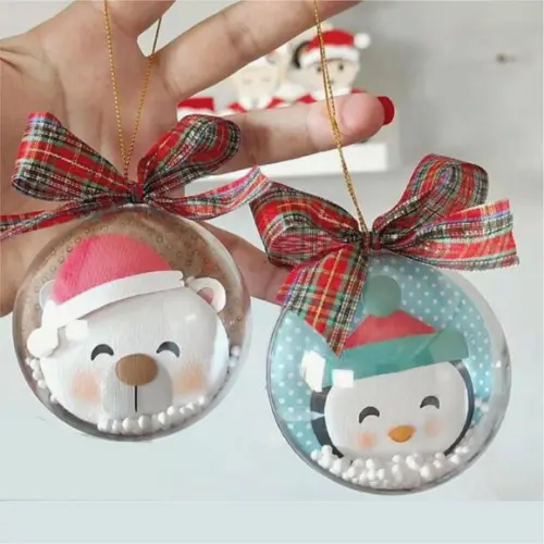 Arquivo de Corte Esfera Acrílica Natal 1
