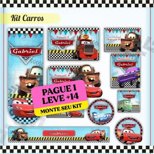 Arquivo de Corte Etiqueta Escolar Carros 1