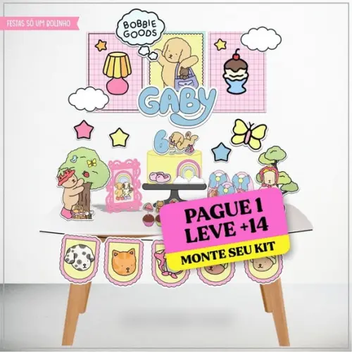 Arquivo de Corte Festa Infantil Bobbie Goods Só Um Bolinho