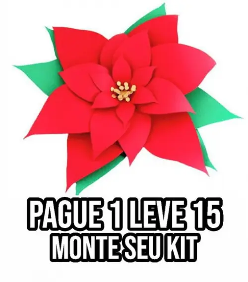 Arquivo de corte Flor Natal 3 STUDIO +14 ARQUIVOS