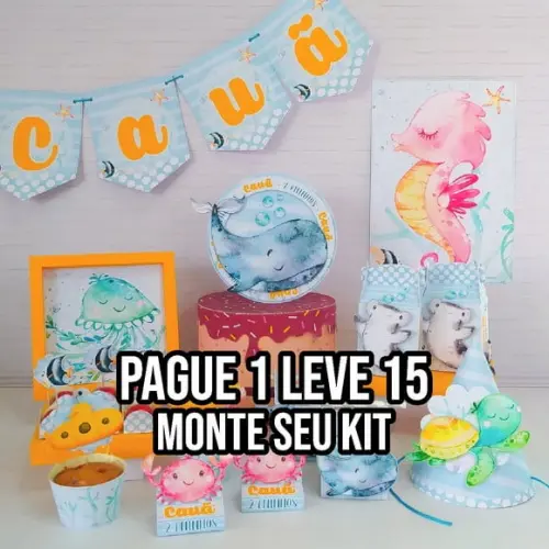 Arquivo de corte Fundo do Mar STUDIO/PDF +14 ARQUIV