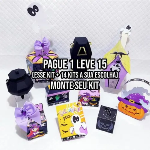 Arquivo de Corte Halloween 3 Studio/pdf+14 Arquivos