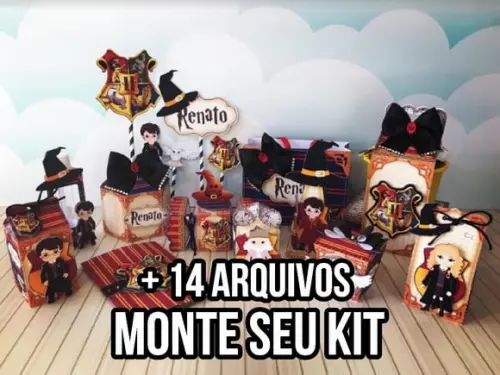 Arquivo de corte Harry Potter STUDIO/PDF+14 ARQUIVOS