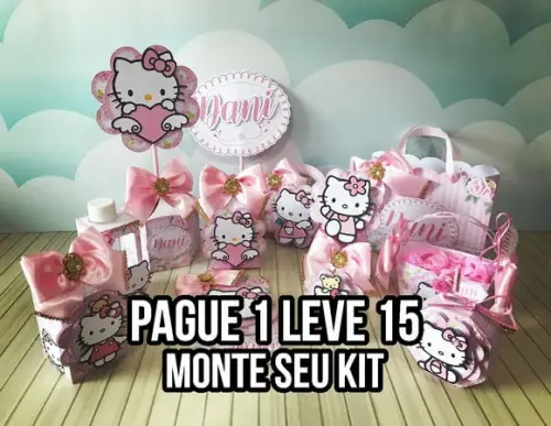 Arquivo de corte Hello Kitty STUDIO/PDF +14 ARQUIVOS