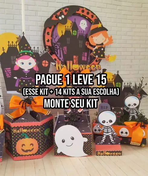 Arquivo de Corte Halloween 4 Studio/pdf+14 Arquivos