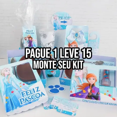 Arquivo De Corte Kit Páscoa Frozen Studio/pdf+14