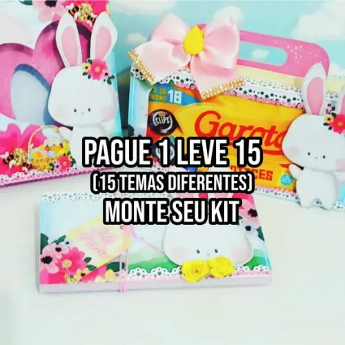 Arquivo de corte Kit Páscoa Menina 3 STUDIO E PDF+14 ARQUIVO