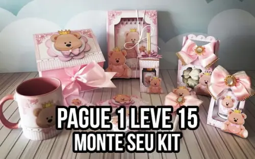 Arquivo de corte Lembrancinha Maternidade Menina STUDIO/PDF