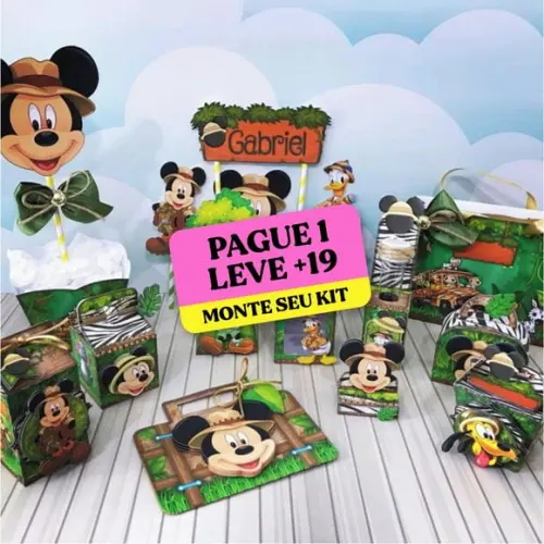 Arquivo de Corte Mickey Safari