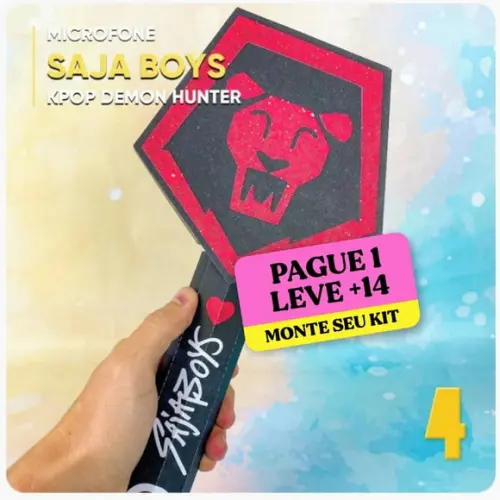 Arquivo de Corte Microfone Guerreiras do Kpop Huntrix 2