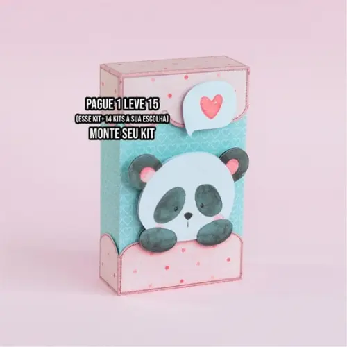 Arquivo de Corte Mini Álbum Panda