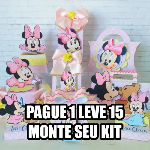 Arquivo de corte Minnie Baby STUDIO E PDF + 14 ARQUIVOS