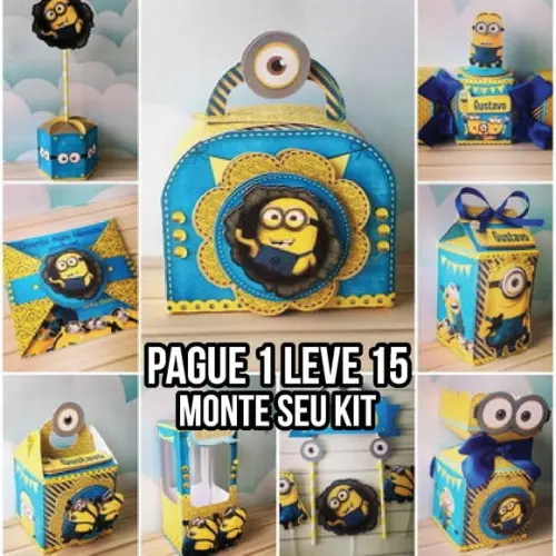 Arquivo de corte Minions STUDIO +14 ARQUIVOS