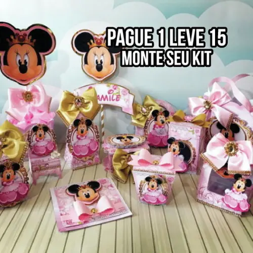 Arquivo de corte Minnie Realeza STUDIO/PDF + 14 ARQUIVOS