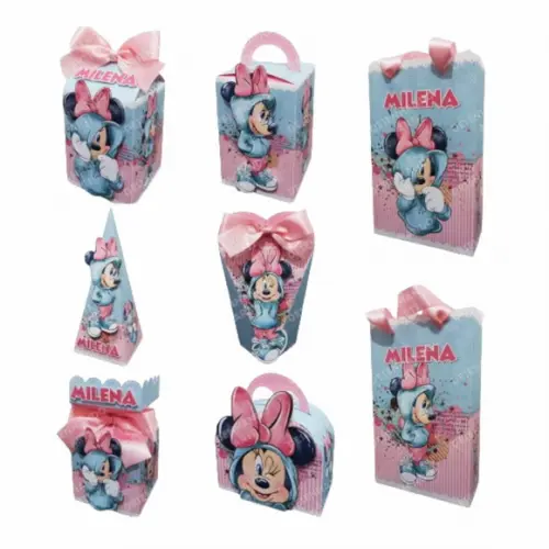 Arquivo de Corte Minnie Rosa Aquarela 1