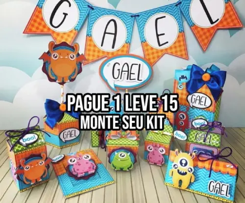 Arquivo de corte Monstrinhos 2 STUDIO/PDF +14 ARQUIVOS