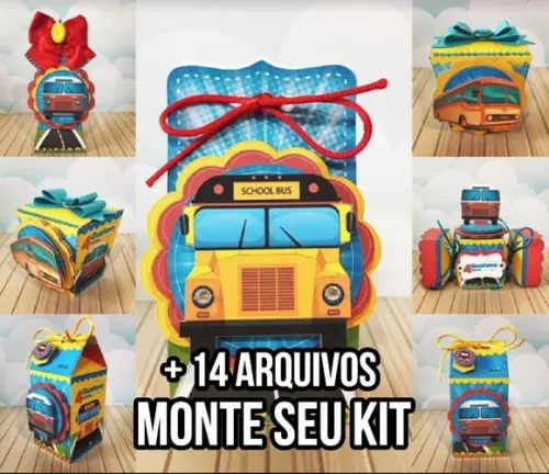 Arquivo de corte Ônibus STUDIO/PDF+14 ARQUIVOS