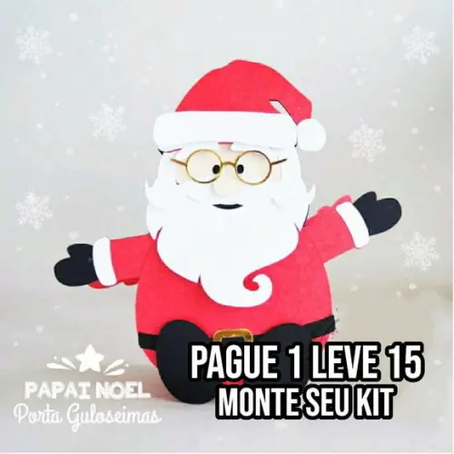 Arquivo de corte Papai Noel Porta Guloseimas STUDIO+14 RQUIV