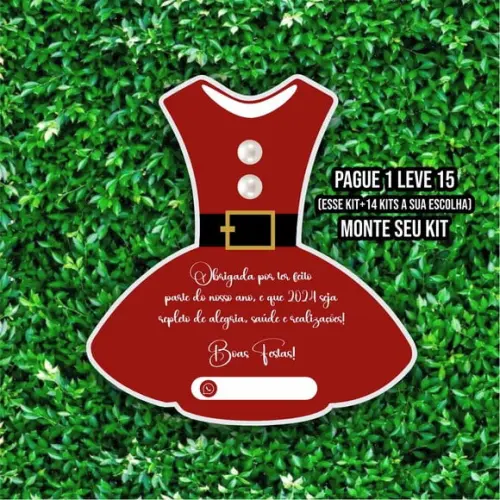 Arquivo de Corte Porta Brinco Natal Vestido