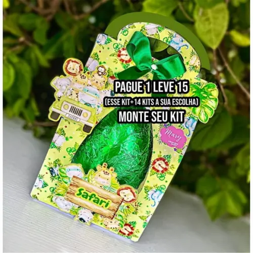 Arquivo de Corte Porta Ovo de Páscoa Safari