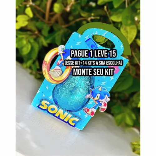 Arquivo de Corte Porta Ovo de Páscoa Sonic