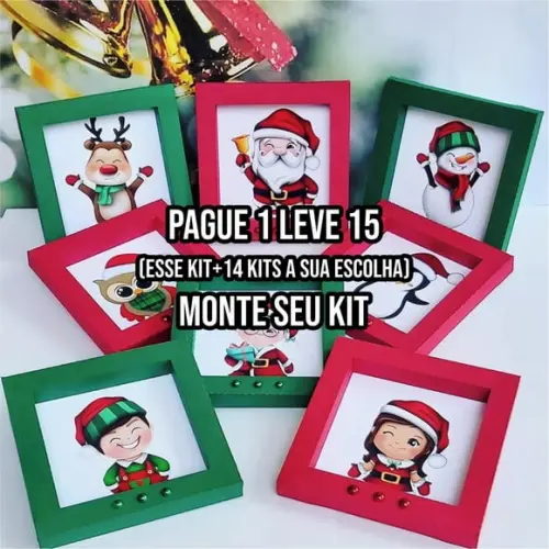 Arquivo de Corte Quadrinhos Natal Silhouette