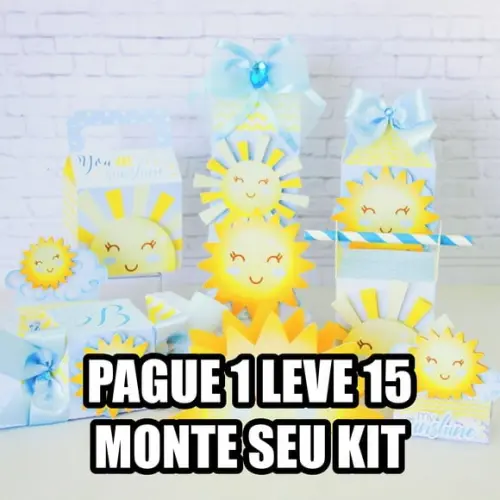 Arquivo de corte Raio de Sol MeninoSTUDIO/PDF + 14 ARQUIVOS
