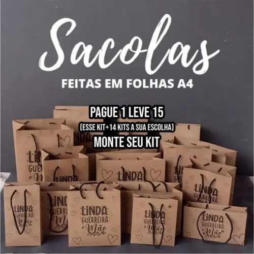 Arquivo de Corte Sacola Molde Limpo