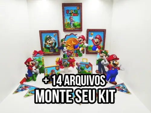 Arquivo de corte Só um bolinho Super Mario STUDIO/PDF+14