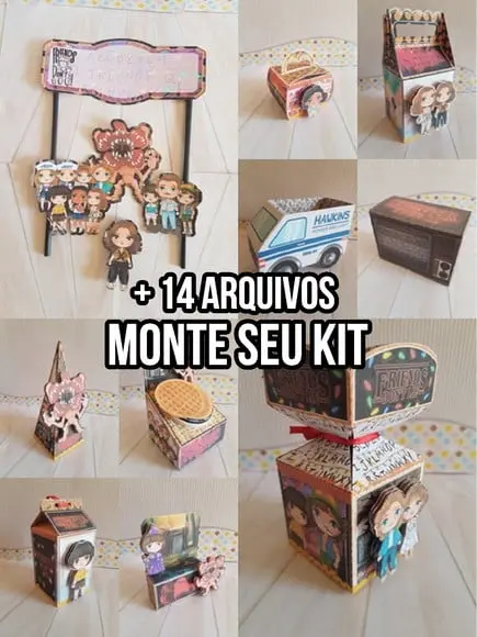 Arquivo de corte Stranger Things STUDIO/PDF + 14 ARQUIVOS