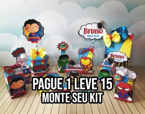 Arquivo de corte Super Heróis STUDIO/PDF+14