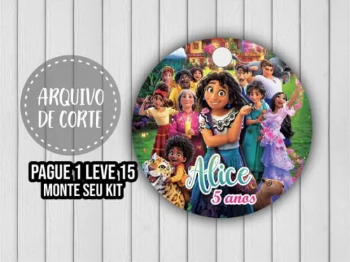 Arquivo De Corte Tag De Agradecimento Encanto 2 Png/pdf/jpg+