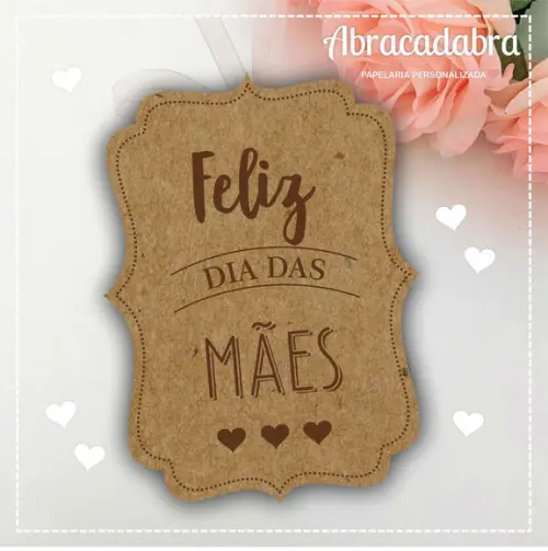 Arquivo de Corte Tag Dia das Mães Silhouette Studio