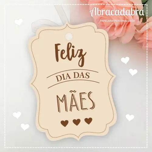 Arquivo de Corte Tag Dia das Mães Silhouette Studio