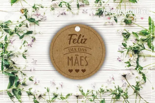 Arquivo de Corte Tag Dia das Mães Silhouette Studio