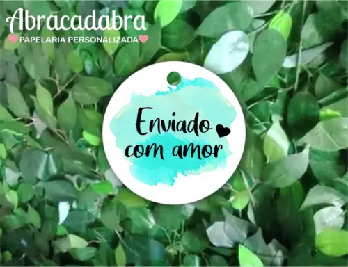 Arquivo de Corte Tag Enviado com Amor