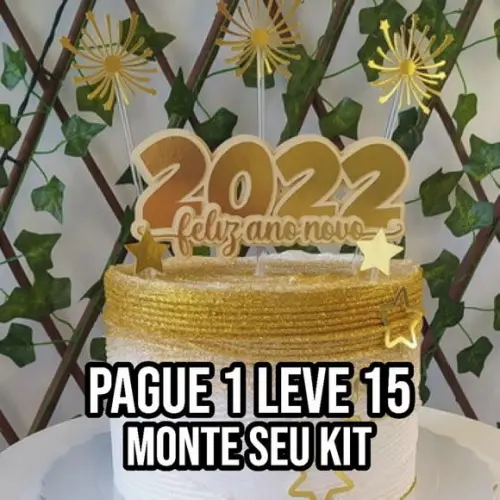 Arquivo de Corte Topo de Bolo Ano Novo 1 Studio+14